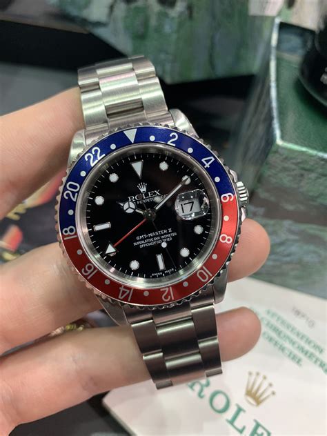 rolex gmt master 2 pepsi oro crono 24|rolex gmt pepsi bezel.